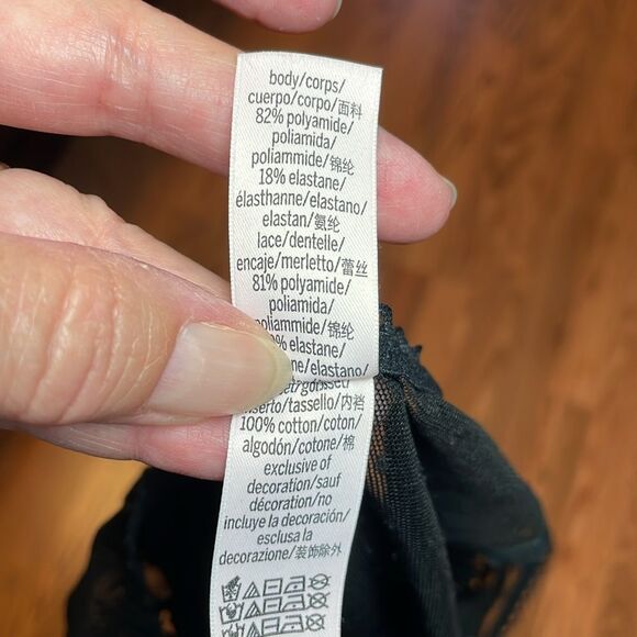 Victoria’s Secret Lingerie, Eras Tour, Reputation, Sexy Black Lace Thong, Small - Picture 7 of 7